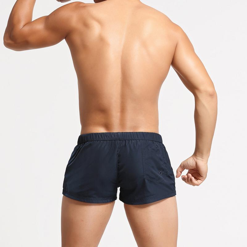 Men's Running Sport Shorts Breathable Solid Lounge Shorts Men's Comfortable Drawstring Shorts Home Shorts