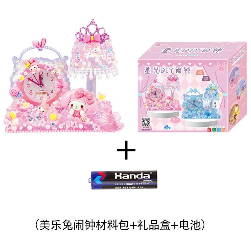 DIY Creative Kids Clock Craft Kit With Resin Glue Decorative Crystal Timepiece Childrens Educational Activity Home