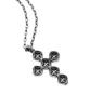 Vivus Ventana Cross Antique Silver Necklace