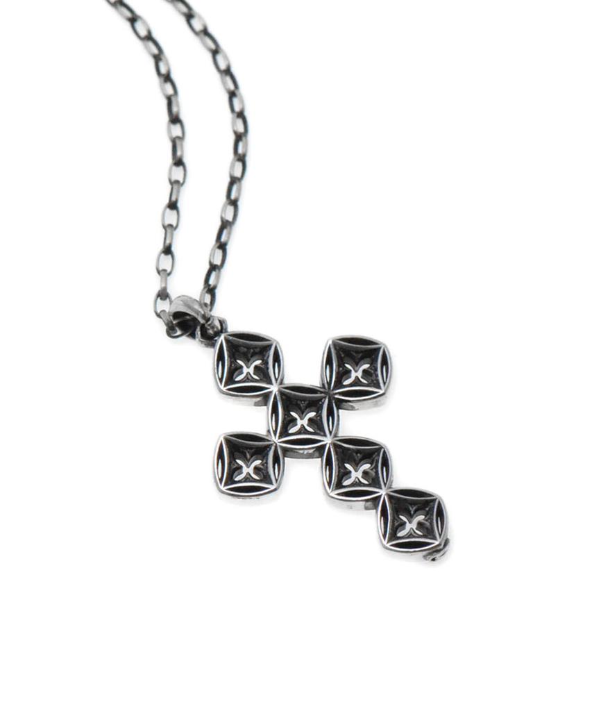 Vivus Ventana Cross Antique Silver Necklace