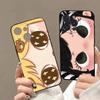 Кавайная Милая Черная Большие Глаза Крутая Чехол для Телефона Для iPhone 17 16 15 14 13 12 11 Pro Max Plus Mini Мягкий Силикон Черный Ударопрочный ТПУ