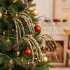Sparkling Christmas Weeping Spray Pick Realistic Xmas Tree Crystal Branches  Vase Fill