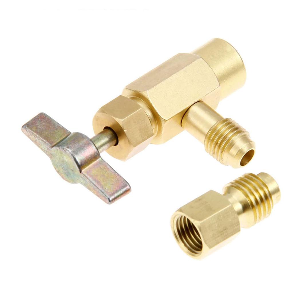 Удобный металлический диспенсерный набор R134A Открывалка для баллонов с хладагентом Надежные металлические клапаны Открывалка для бутылок Металлический материал