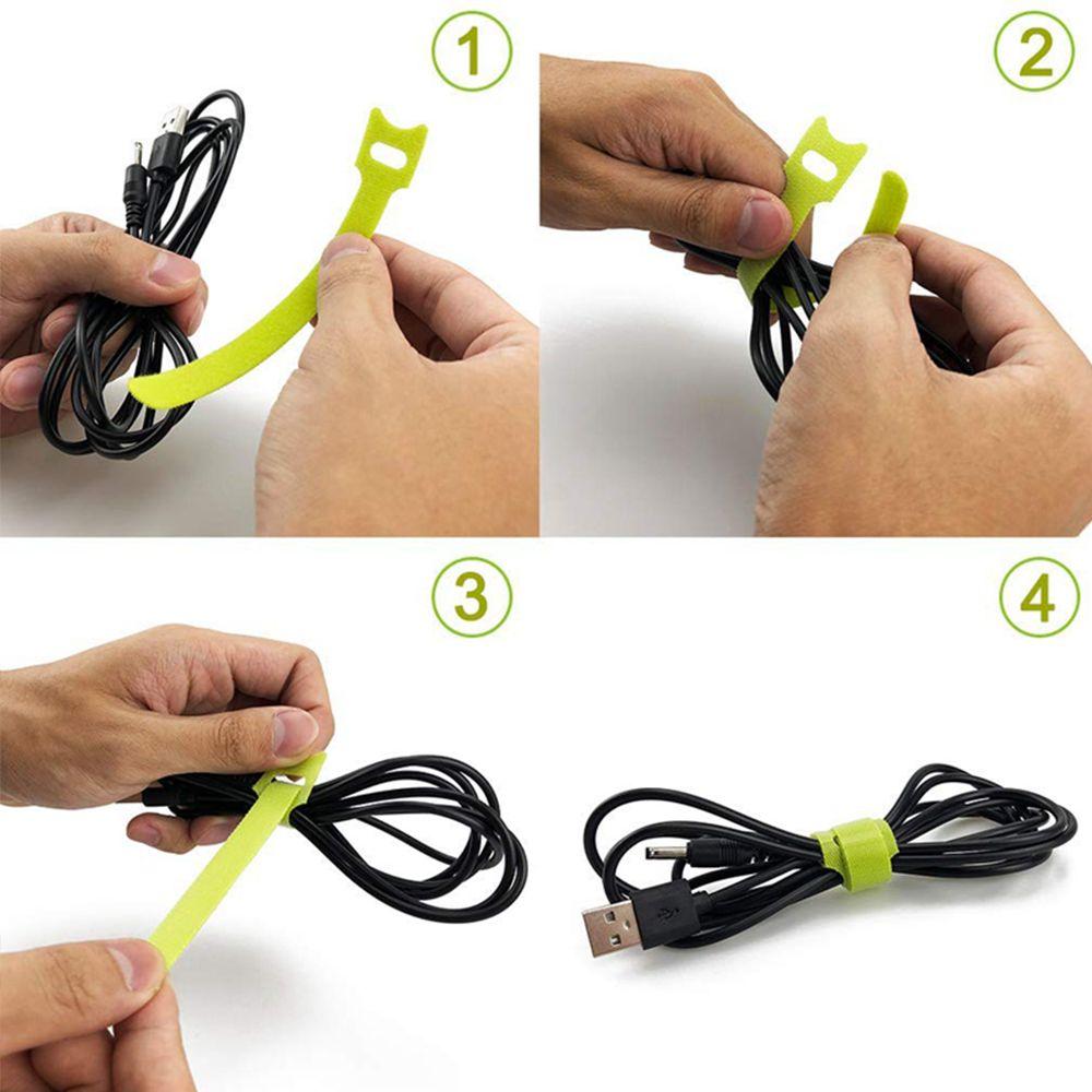 20 шт. Новые наушники мышь многоразовый шнур стяжка органайзер для кабеля нейлоновый ремешок для управления проводами