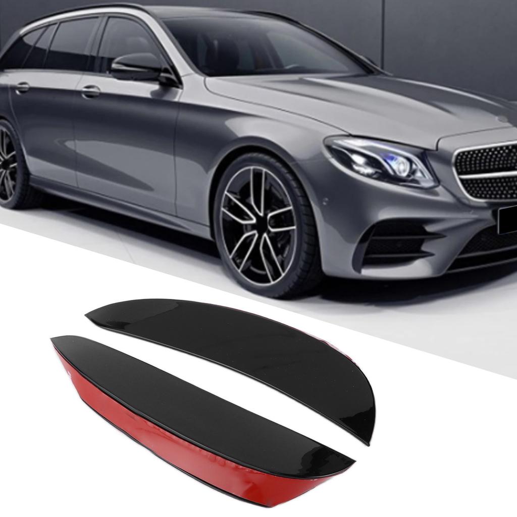 Спойлер Canards Kit ABS Черный Простая установка Передний бампер Диффузор Износостойкость для автомобильных адаптаций