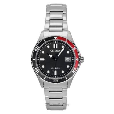 Eco-Drive Нержавеющая сталь Черный циферблат AW1820-81E 100M Унисекс часы