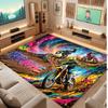 Fantasy Magic Theme Soft Crystal Velvet Rug Custom Name & Text Print Non Slip Floor Rug for Bedroom Living Room