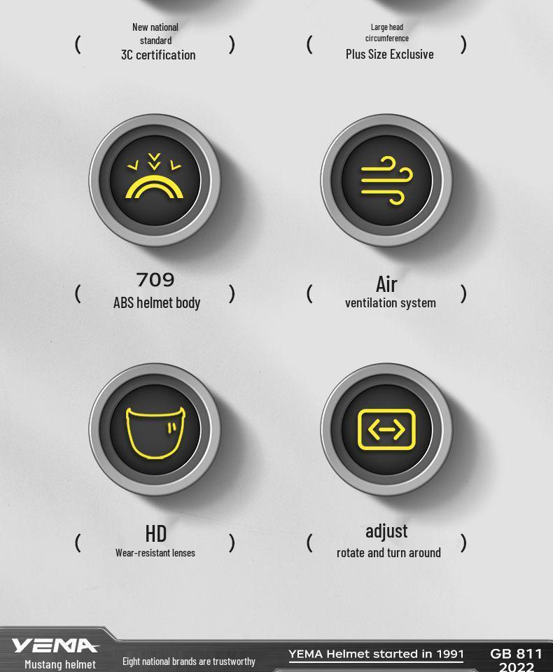 Унисекс Сертифицированный Электрический Мотоциклетный Шлем - Летний Солнцезащитный, Соответствует Национальным Стандартам