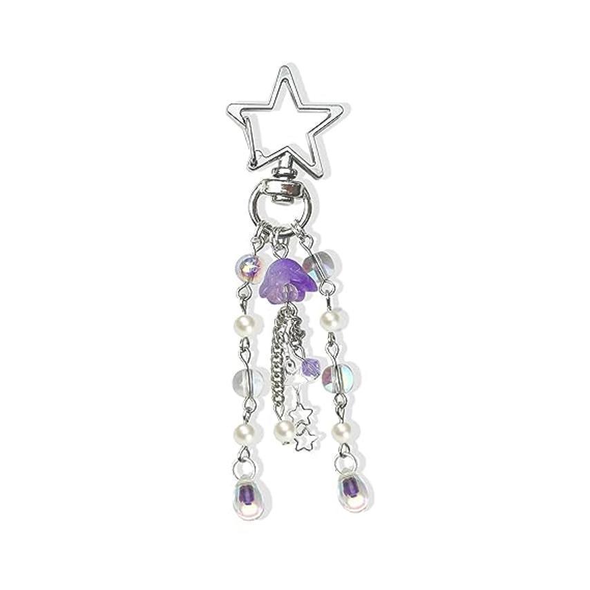 Jellyfish Car Keyring Charm - Y2K Keychain Accessory