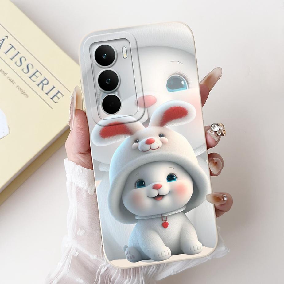 Для Realme C71 4G Чехол RMX5303 Милый Мультяшный Кролик Чехол Мягкий Силиконовый Чехол Для Realme C75 C75X C 71 RealmeC71 RealmeC75 4G Сумки