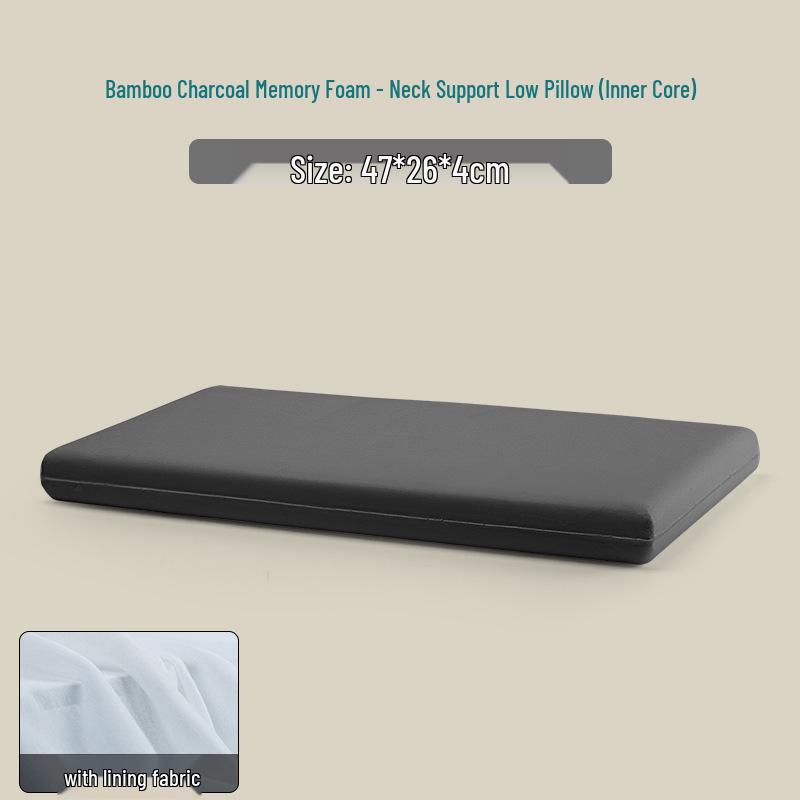 Ultra-Thin Soft Low Pillow for Children's Neck Support – Memory Foam, Ideal for Student Dorms