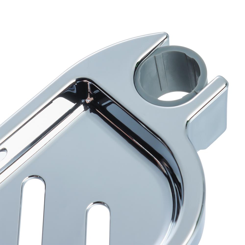 For 22 24 25 mm Home Silver Soap Dishes Plates Adjustable Rail Slide Soap Holder