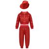 Children Dancewear Suits Kids Girls Boys Shiny Sequins Clothing Sets Hip Hop Dance Stage Costumes