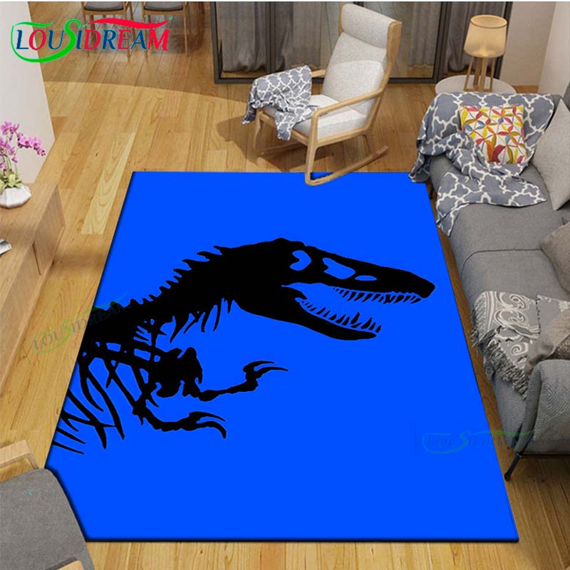 Ковер с динозаврами J-Jurassic Park Декор комнаты Напольные коврики Спальня Коврик для йоги Фотозона Ковер для гостиной Подарок на день рождения Наружный ковер