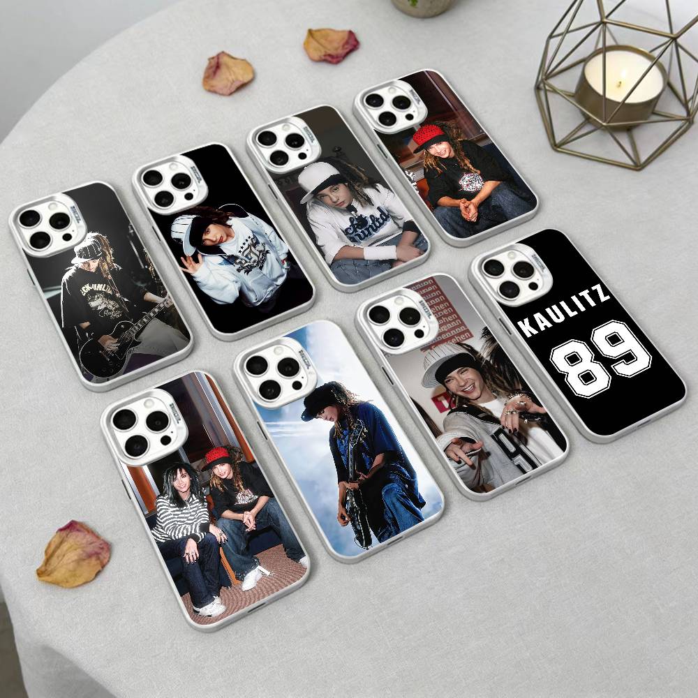 Чехол для телефона Bill Tom Kaulitz Tokio Hotel для iPhone 16 17 15 14 12 13 Pro Max Белый Цвет Ударопрочный Чехол