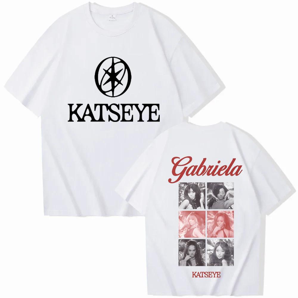 Модная графическая футболка Katseye Chaos для женщин и унисекс, с коротким рукавом, K-pop группа, женская группа KATSEYE, футболка с принтом, одежда