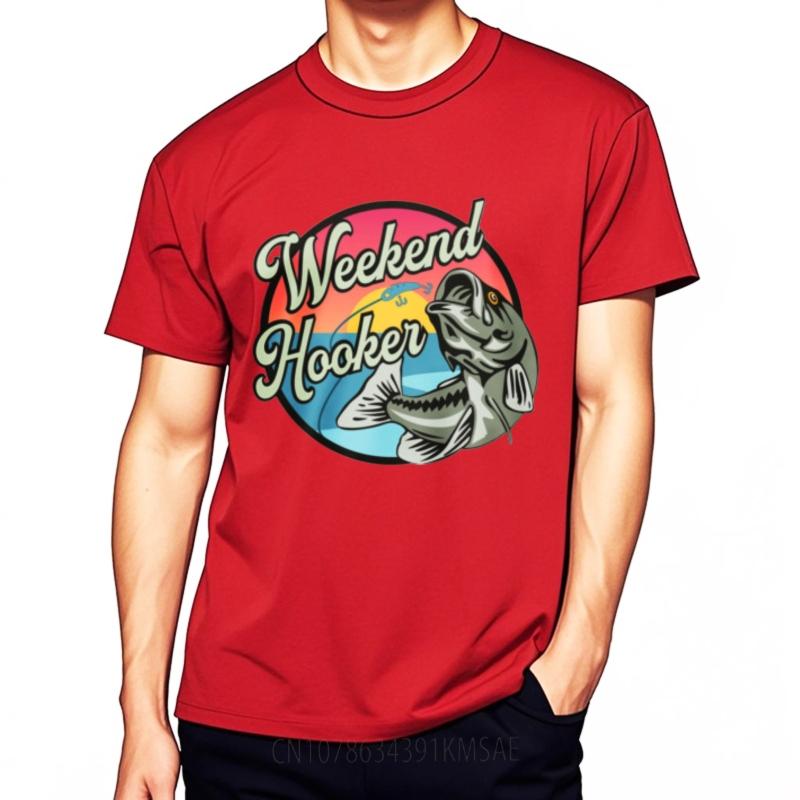 Travel For him short sleeve tshirt Casual Weekend Hooker Fishing Fish Design Anime For man Top tees Mens Tshirt Essential Tee