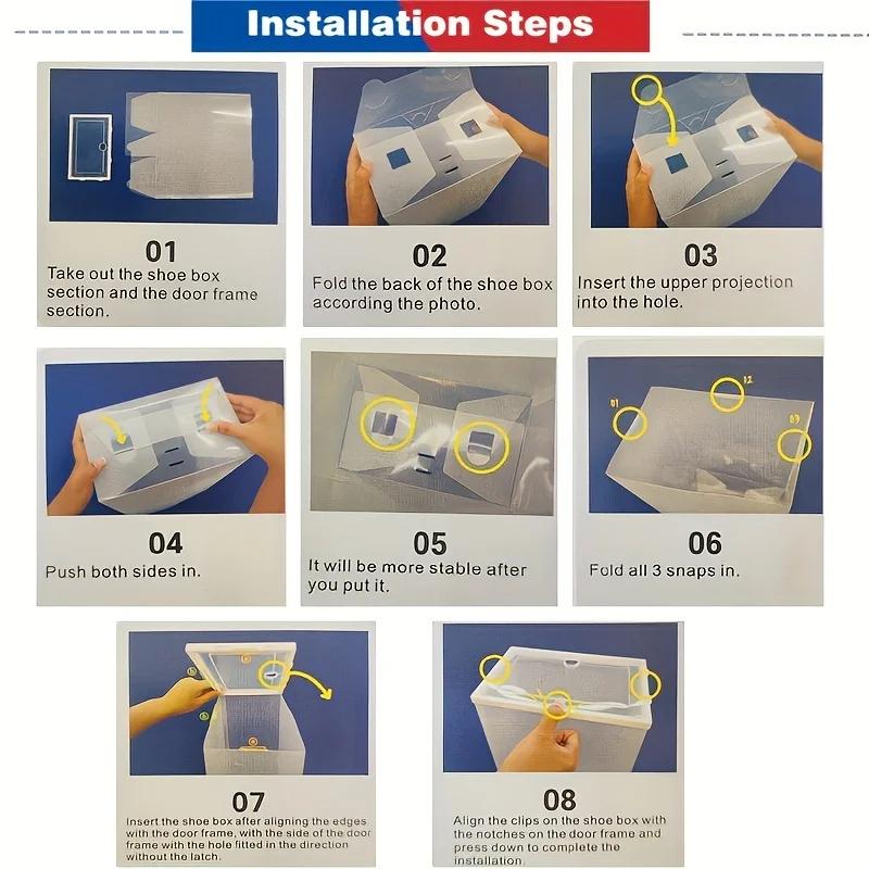 3/6 шт. Пластиковый ящик для обуви, ящик, утолщенный прозрачный ящик для обуви, складной органайзер для обуви, пластиковые коробки для обуви, штабелируемые коробки