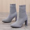 Fashion Women Boots Spring and Autumn Winter High Heels Women Boots Comfortable Fashion Pointed Toe Boots Designer Hot Shoes for Women