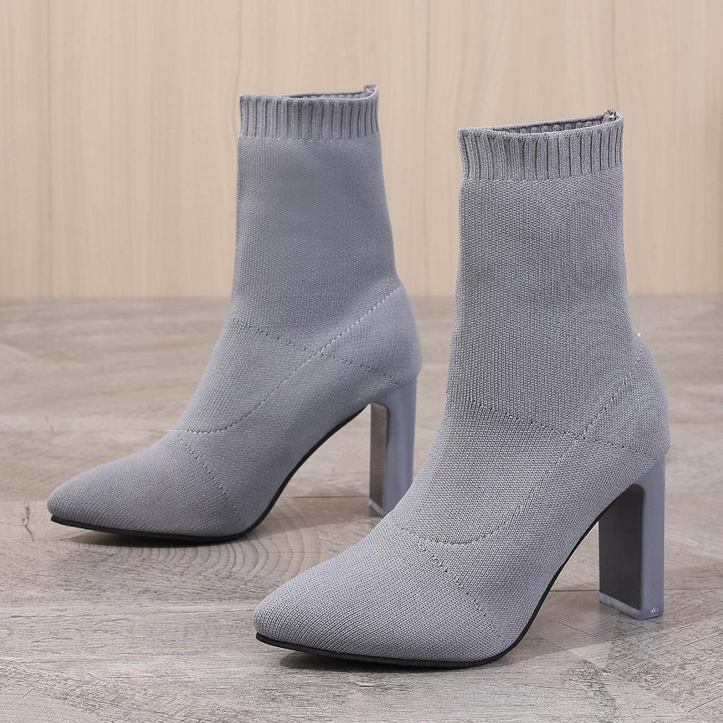Fashion Women Boots Spring and Autumn Winter High Heels Women Boots Comfortable Fashion Pointed Toe Boots Designer Hot Shoes for Women