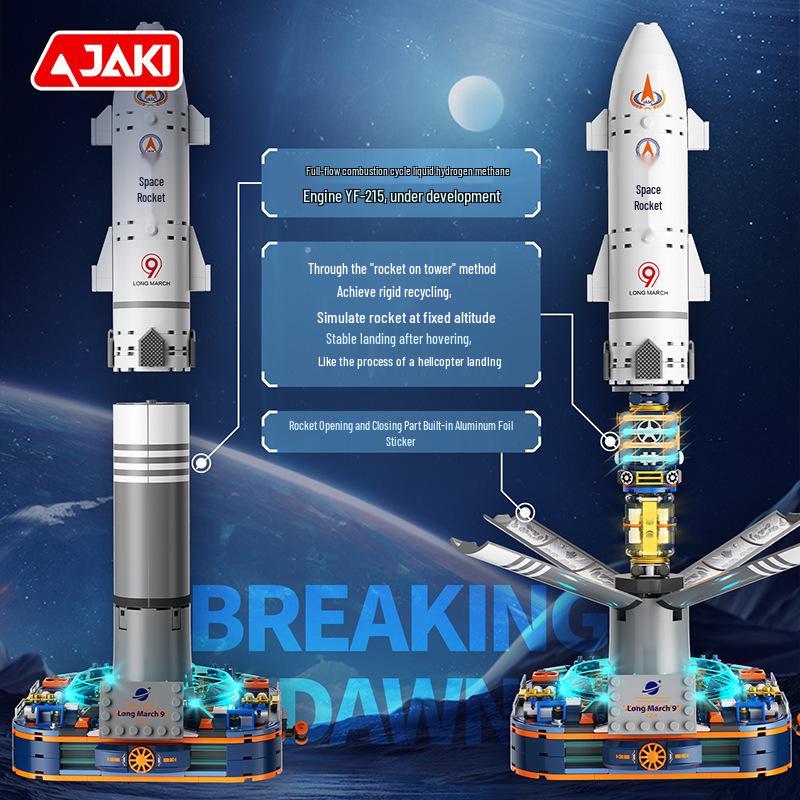 Модель ракеты Jiaqi Dawn CK017 «Великий поход 9» - Образовательная игрушка для мальчиков на день рождения