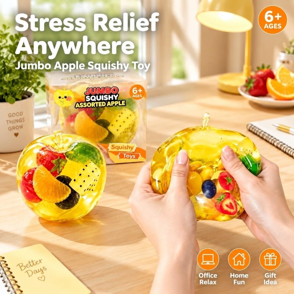 Stress Relief Fruit Squeeze Toy Simulation Fruit Stress Relief Squishy Fruit Squishy Toy Gift