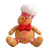 Christmas Decoration Doll Pendant Ornaments Cotton Stuffed Christmas Tree Plush Pendant Gingerbread Man Home Decoration