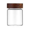 Grain Acacia Wood With Lids Storage Tank Sealed Can Split Bottle Spice Jars Storage Pots