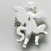 2x Angel Statue Figurines Cherub Wall Sculpture for Barchurch Dining Room