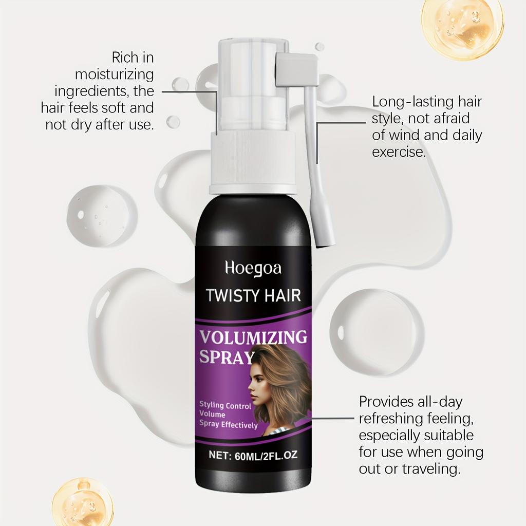 Fluffy Volumizing Hair Spray Non-greasy Quick-Drying Wash Free Increase Volume Styling Modeling Hairdressing Hair Shaping Spray