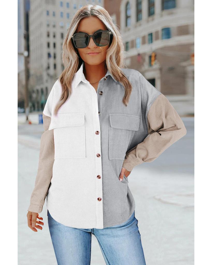 Azura Exchange Рубашка на пуговицах с карманом