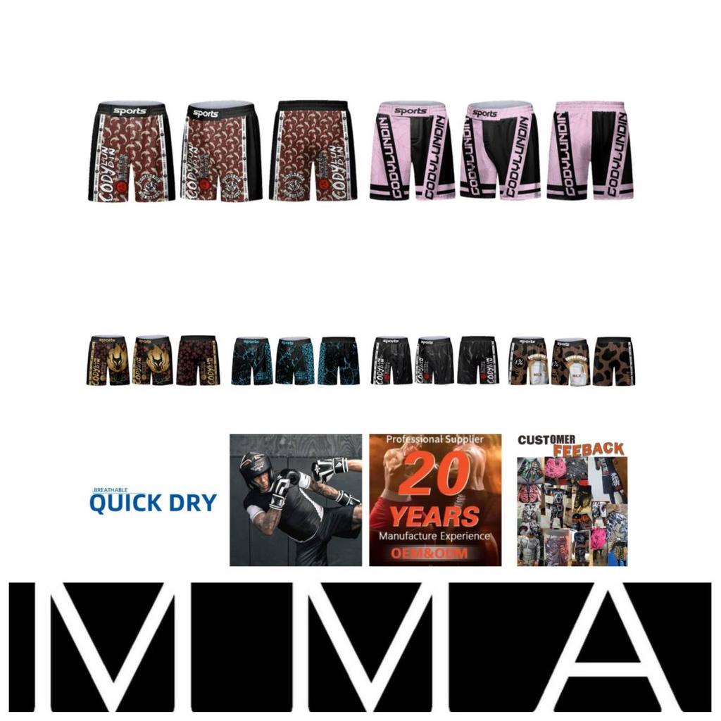 MMA Muay Thai Kickboxing Boxing Shorts Mixed Martial Art UFC Boxer Unisex Men Women Pants Fighting Fitness Gym Training Sport Workout