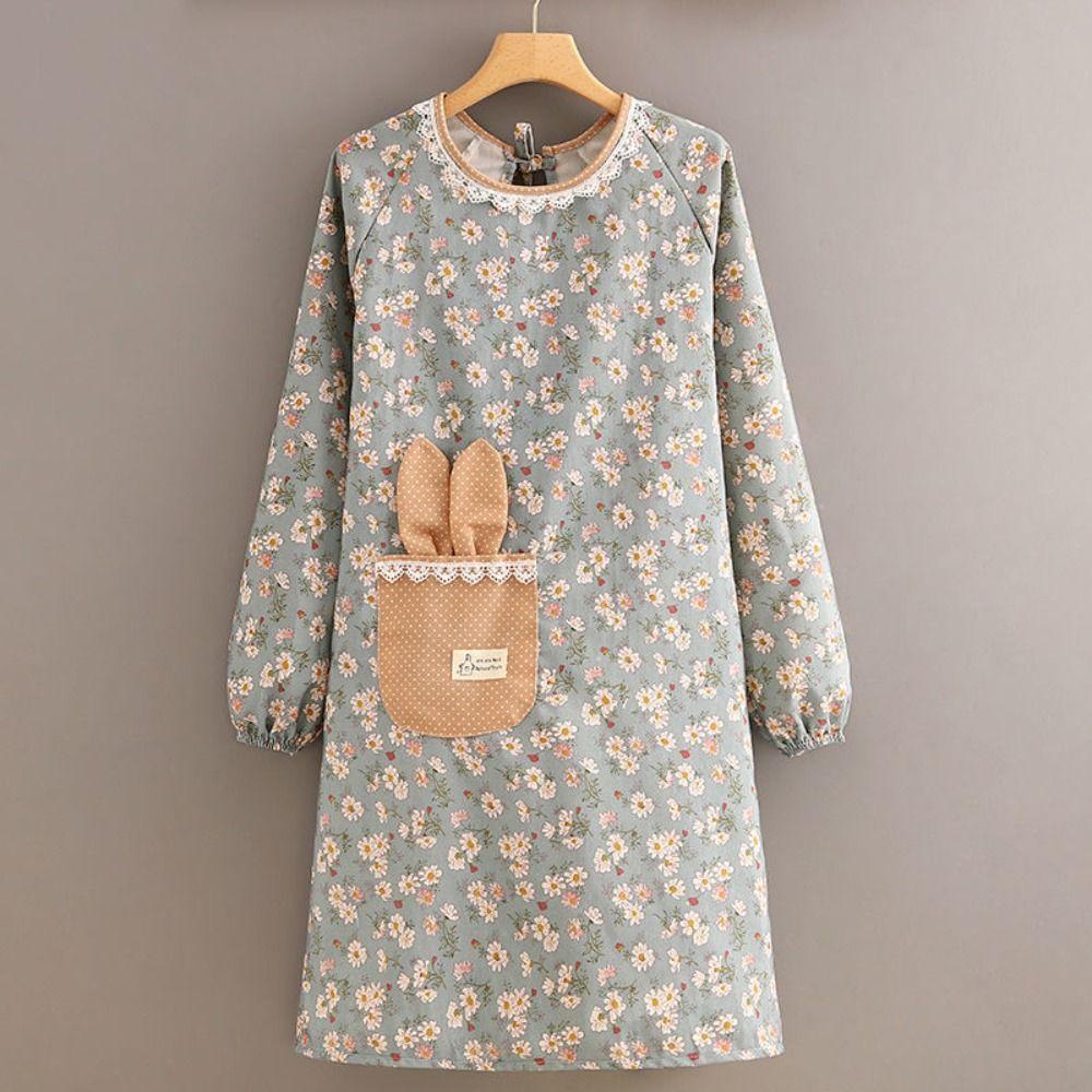 Print Barista Apron Waterproof Restaurant Uniform Barber Carpenter Florist Apron Coffee House