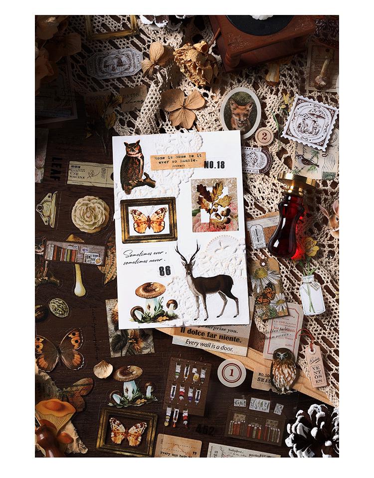 Infeel.Me Island Mountain Wind Series Sticker Book: DIY Journal Decoration - 4 Designs