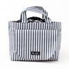 COLORFUL CANDY STYLE Diaper Pouch and Diaper Changing Pad Set (Drawstring Tote) (Basic Stripe/Navy) B8002000-BTR
