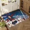 KILL la KILL Floor Mat Soft Thickened Absorbent Non-Slip Bedroom Living Room Door Mat Home Decor Flannel Rugs