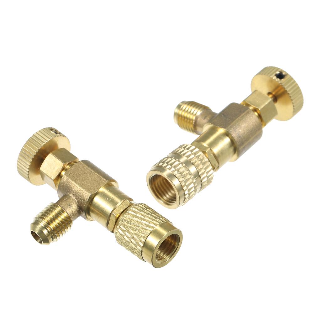 R12 R410 Refrigerant Charging Valve, Conditioning Refrigerant Liquid Valve Copper Control Valves Copper and Valve