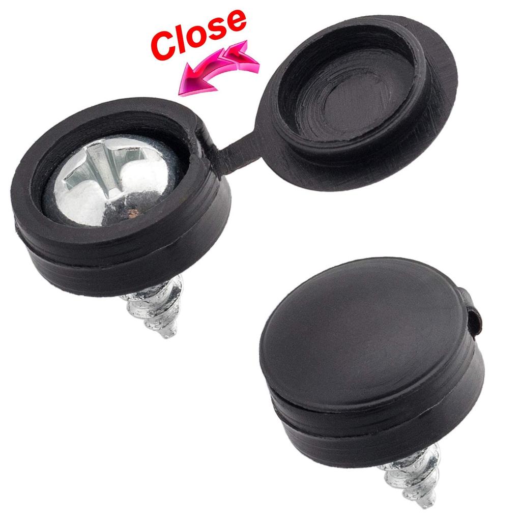 Plastic Nails Hinged Screw Caps Protective Self-tapping Screws Decorative Cover Furniture Hardware Nuts Bolts Folding Cap