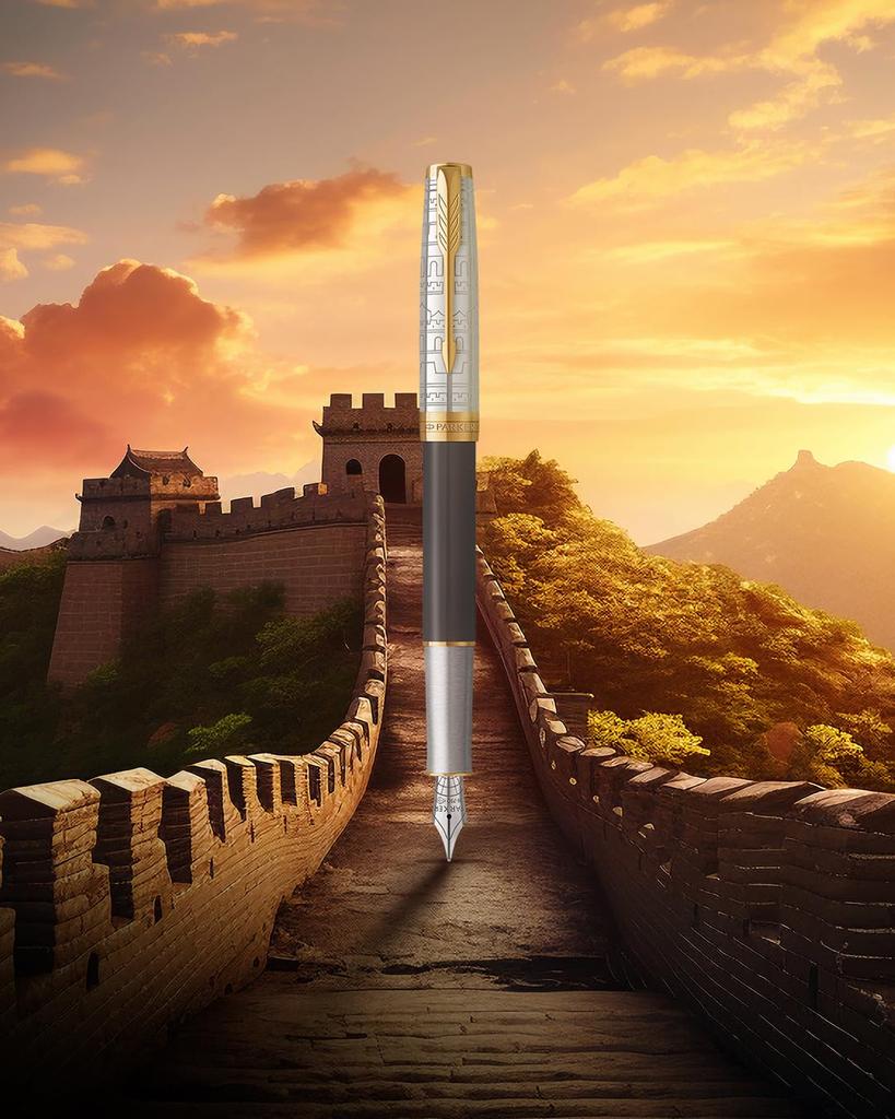 Parker Шариковая ручка Sonnet Journey SE Древний Китай GT Средний пишущий узел Подарочная коробка Подарок Роскошный Обычный Импортный продукт 2207189 На масляной основе
