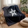 Morocco Football Printed Flannel Blanket Skin Friendly Warm Decorative Throw for Indoor Couch Bed Daily Use