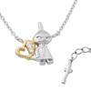Moomin Limited Little My Heart Necklace 925 Silver Official Character Goods Nyoronyoro Pendant [Shinjuku Ginnokura] [MOOMIN] Women's