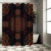 Роскошная тканевая шторка для душа с узором, водонепроницаемая, для декора дома, ванной комнаты