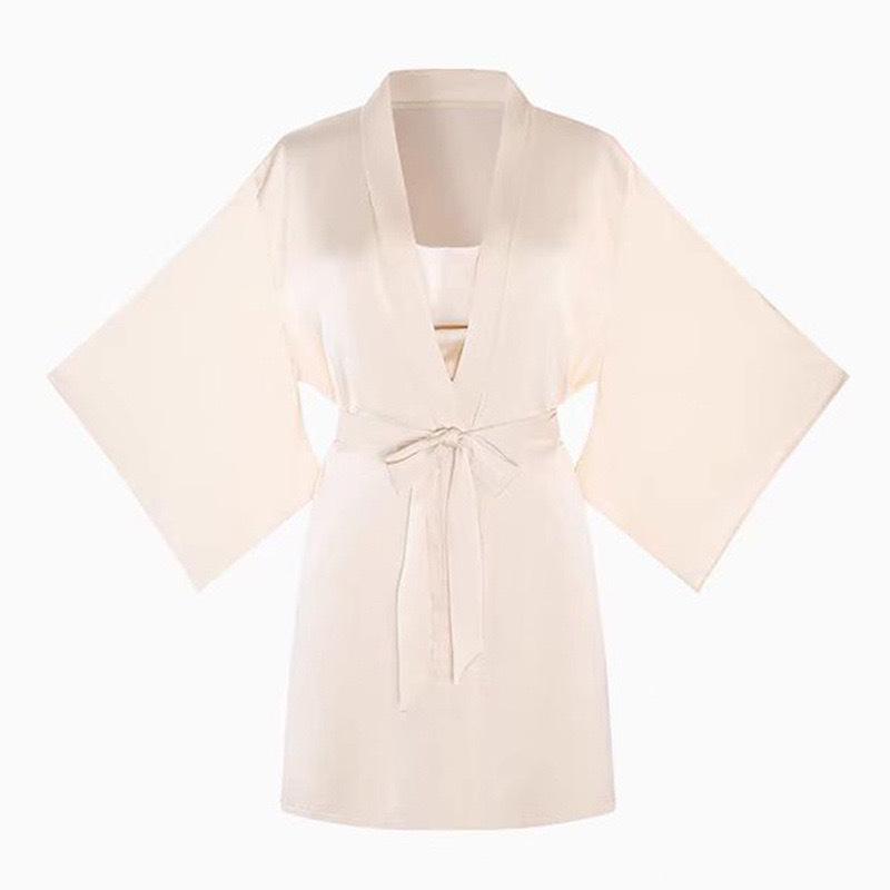 Женская летняя ночная сорочка из высококачественного ледяного шелка с нагрудными вкладышами, вышивкой в стиле принцессы, можно носить как комбинацию или домашнюю одежду