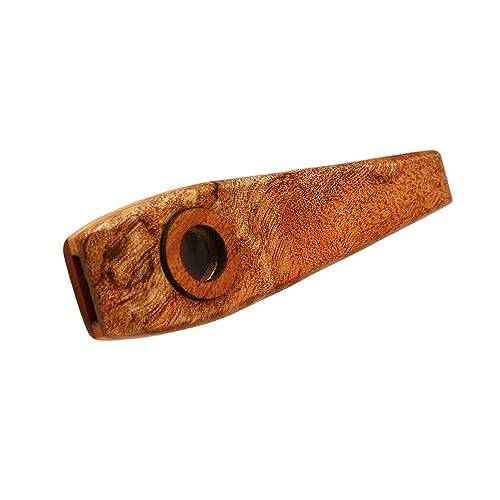 Maple Kazoo, Wooden Wind Instrument with Mellow Tone, Portable Kazoo Toy, Perfect for Parties