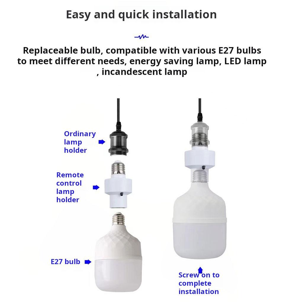 ABS E27 патрон лампы для умного освещения в спальнях кухнях гостиных E27 патрон цоколь лампы