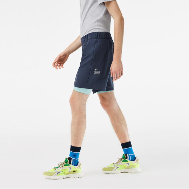 LACOSTE Casual Shorts Men's Dark Blue GH5215-B00