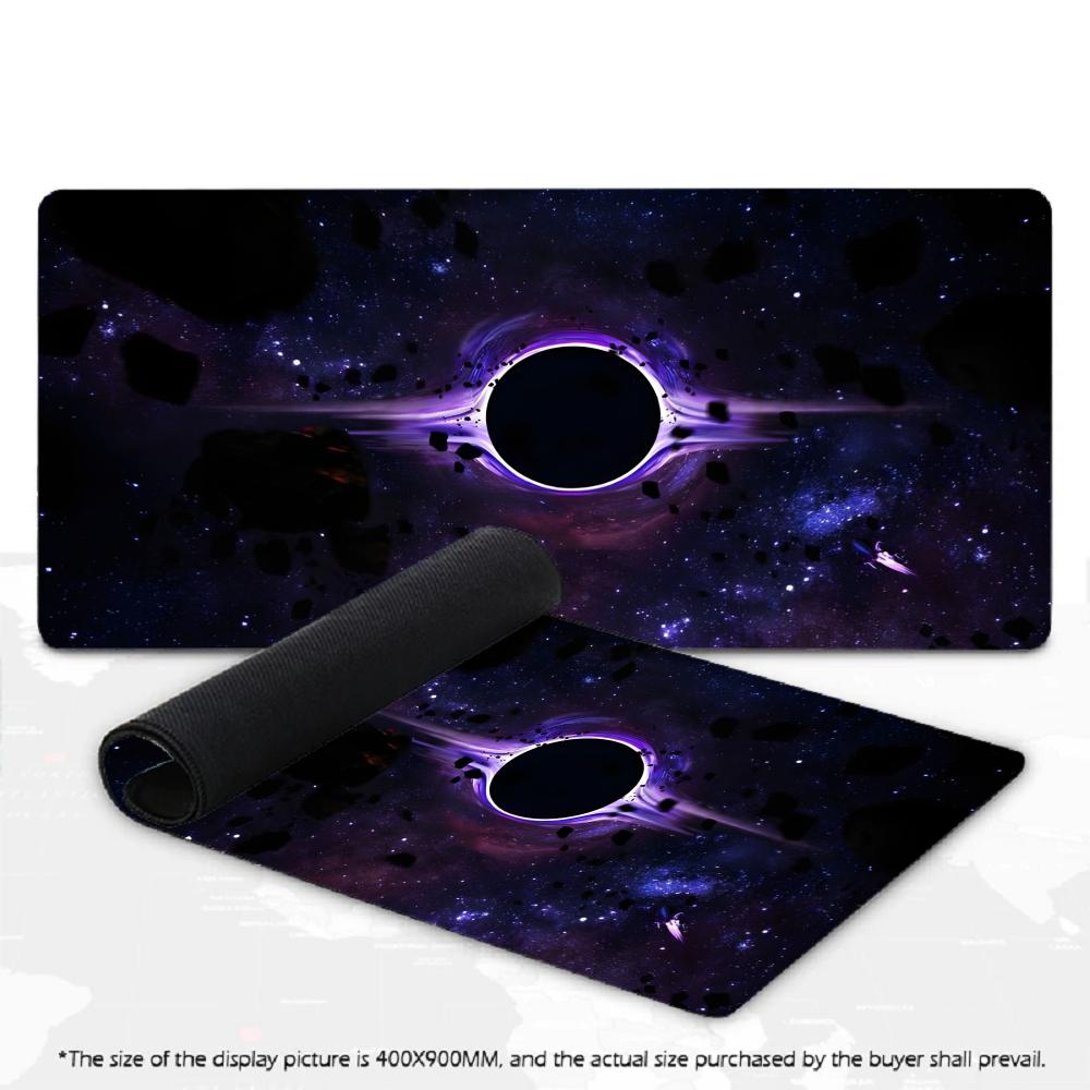 Large Mousepad Cosmic Black Hole Starry Mousepads Keyboard Mat Deskpad Pc Game Desk Mats Deep Space Mouse Mats For Desktop