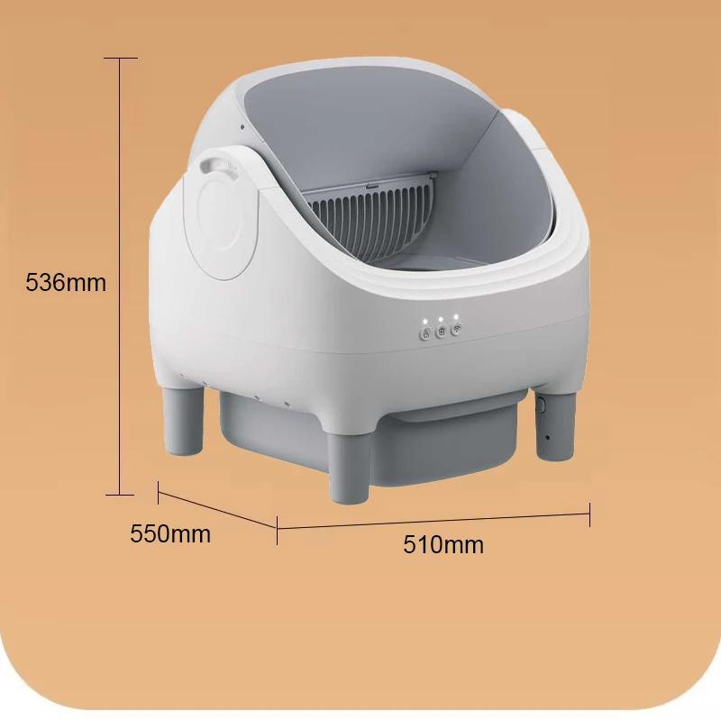 Hot promotion 11L Large Capacity Smart App Control Open-top Automatic cat - Box Basin with Dual Safety Sensors Self Cleaning