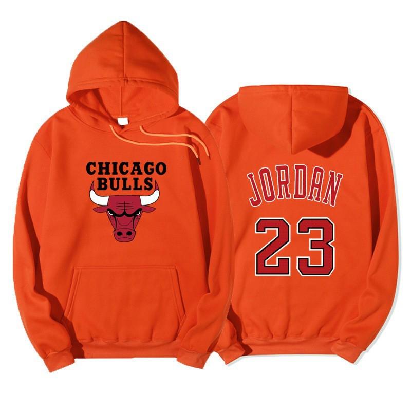 2026 Fleece-Lined Hoodie Chicago Bulls NBA 23 Sportswear Unisex Oversized Casual Sweatshirt