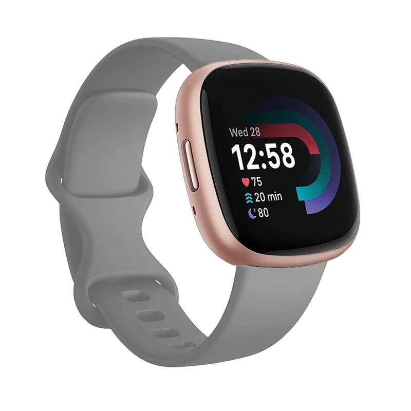 Спортивный ремешок для Fitbit Versa 3, ремешок для смарт-часов, аксессуары для браслета, ремешки для часов, мягкий силиконовый браслет для Fitbit Sense Versa3